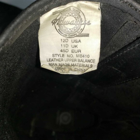 MILWAUKEE Motorcycle Riding Boots Black main image 6